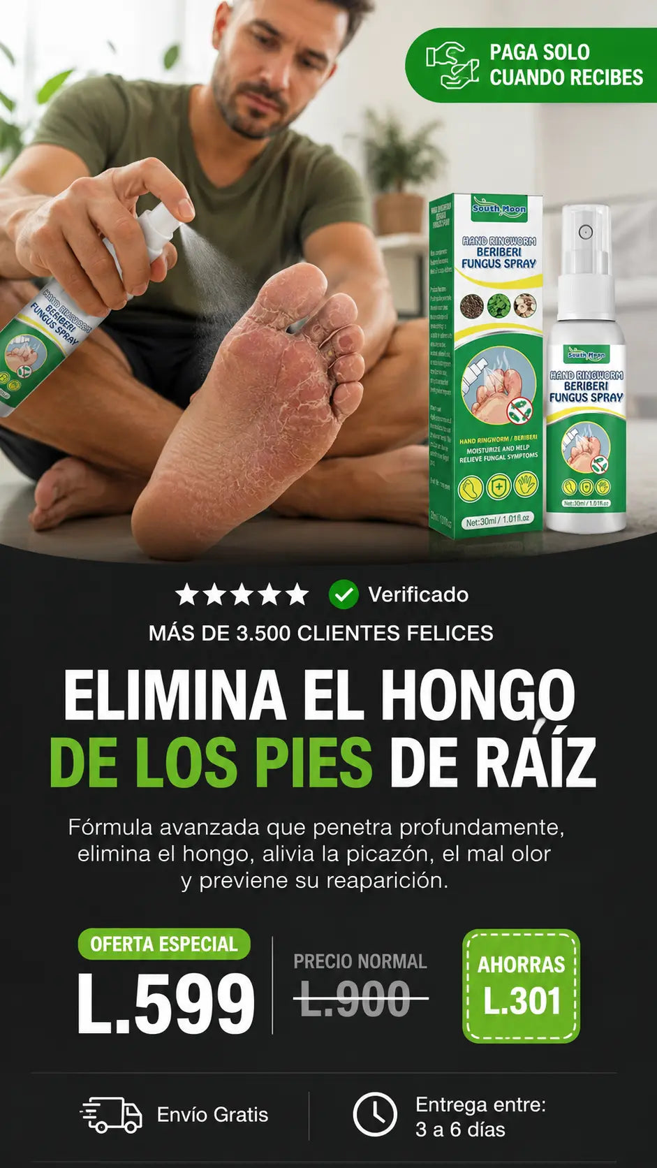 Spray Refrescante para Pies